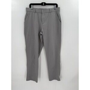 Libin Pants Men's 34X30 GRAY 5 Pocket Tech Performance Golf Chino Flat Front